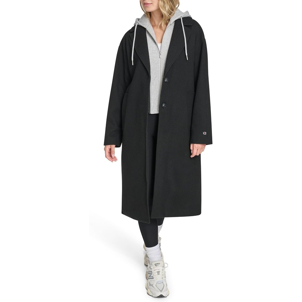image:imageChampion Womens Long Top Coat With Removable Jersey BibBlack