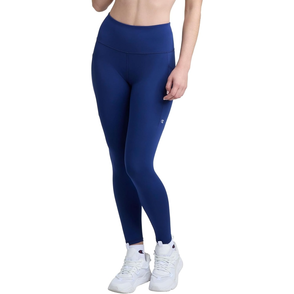 image:imageChampion Womens Performance Inner Drawcord 78 Leggings FittedBlue Depths C Logo