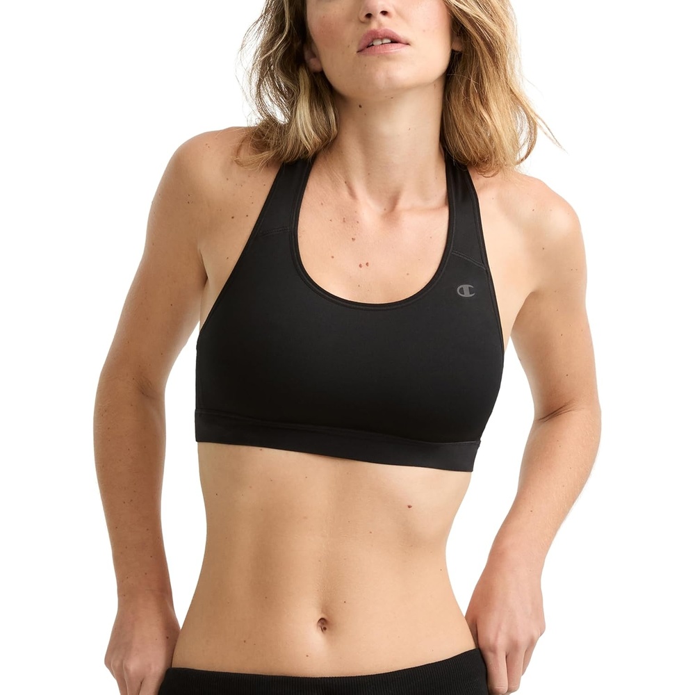 image:imageChampion Womens Sports Bra HighImpact Compression MoistureWicking FabricBlack