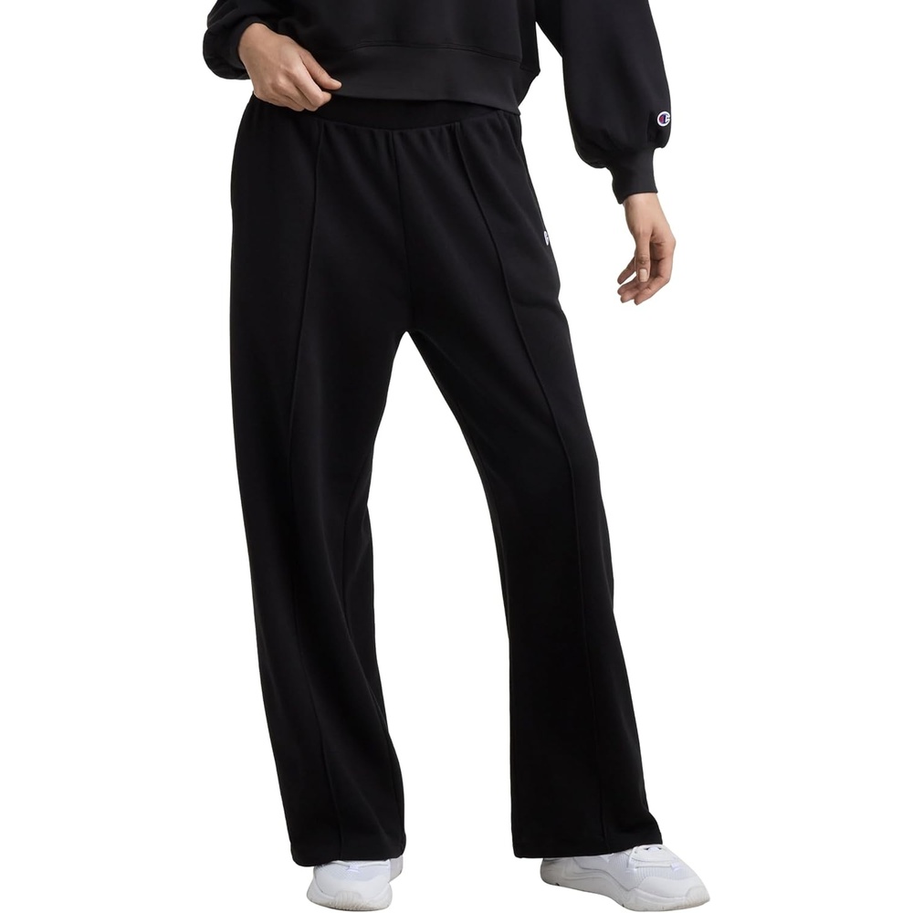 image:imageChampion Womens Tackle Open Bottom Pant Standard Fit French TerryBlack