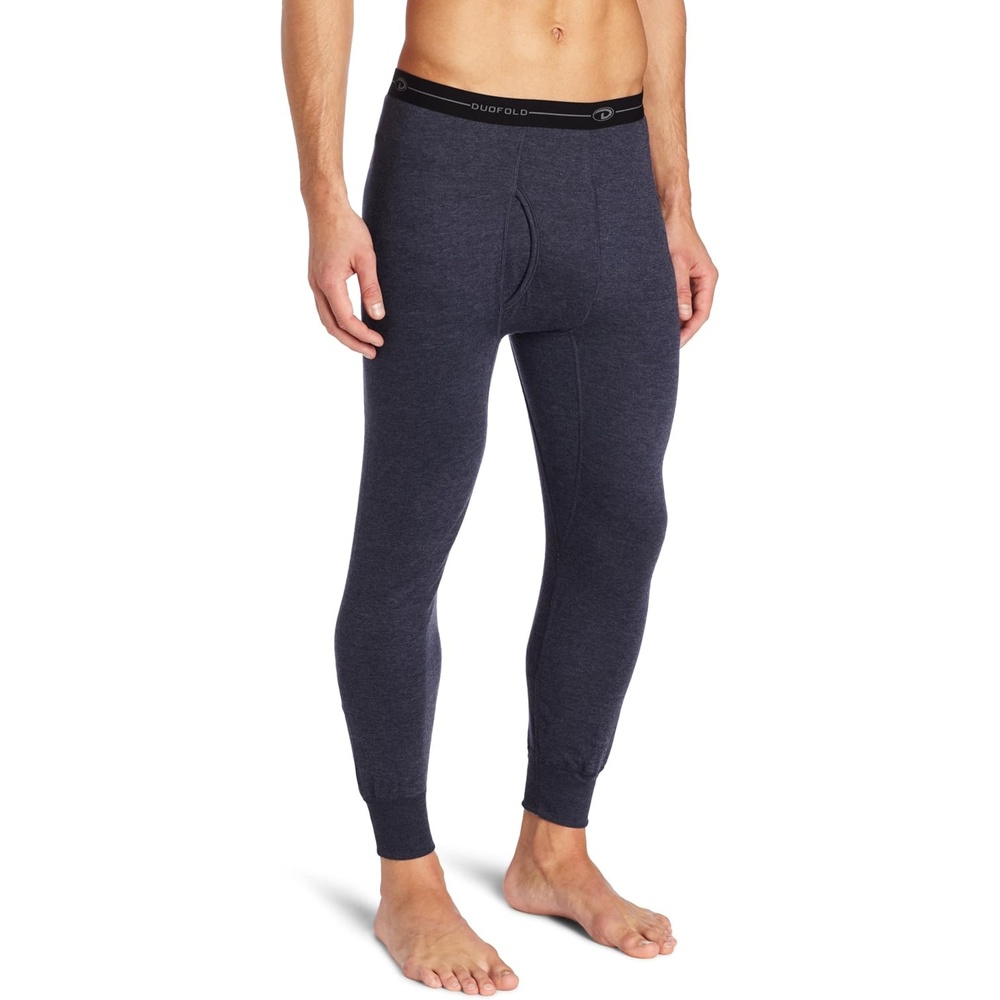 image:imageDuofold Mens Mid Weight Wicking Thermal PantNavy