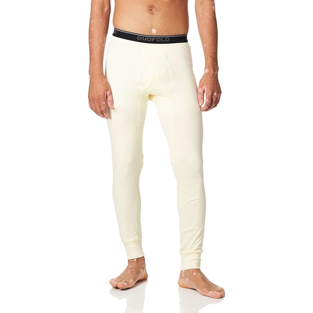 image:imageDuofold Mens Mid Weight Wicking Thermal PantWinter White