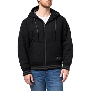 Champion Men’s Diamond Quilted Varsity Hoody(Black)