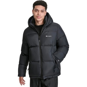 Champion Men’s Heavy Weight Puffer With Adjustable Hood(Black)
