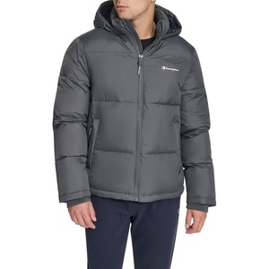 Champion Men’s Heavy Weight Puffer With Adjustable Hood(Iron Grey)