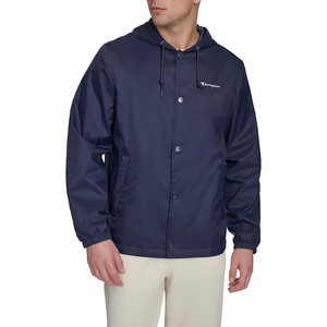 Champion Men’s Hooded Coaches Rain Jacket(Peacoat)