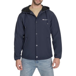Champion Men’s Hooded Coaches Rain Jacket(Peacoat Soft Shell)
