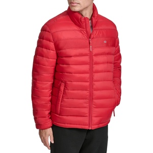 Champion Men’s Lightweight Packable Puffer Jacket(Chili Pepper)