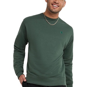 Champion Men’s Men’s Crewneck Fleece Sweatshirt, Standard Fit, Midweight, C Logo, Available in Regular and Big & Tall(Dark Green C Logo)