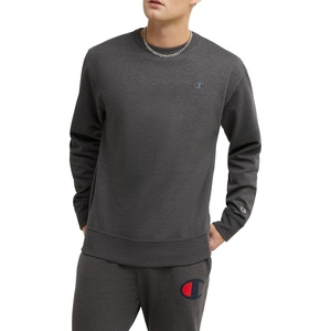 Champion Men’s Men’s Crewneck Fleece Sweatshirt, Standard Fit, Midweight, C Logo, Available in Regular and Big & Tall(Granite Heather C Logo)