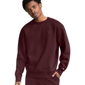 Champion Men’s Men’s Crewneck Fleece Sweatshirt, Standard Fit, Midweight, C Logo, Available in Regular and Big & Tall(Maroon – C Logo)
