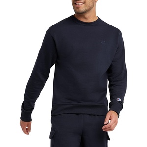 Champion Men’s Men’s Crewneck Fleece Sweatshirt, Standard Fit, Midweight, C Logo, Available in Regular and Big & Tall(Navy – C Logo)