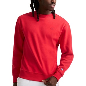 Champion Men’s Men’s Crewneck Fleece Sweatshirt, Standard Fit, Midweight, C Logo, Available in Regular and Big & Tall(Tango Red – C Logo)
