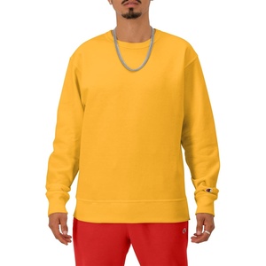 Champion Men’s Men’s Crewneck Fleece Sweatshirt, Standard Fit, Midweight, C Logo, Available in Regular and Big & Tall(Team Gold)