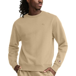 Champion Men’s Men’s Crewneck Fleece Sweatshirt, Standard Fit, Midweight, C Logo, Available in Regular and Big & Tall(Western Khaki – C Logo)