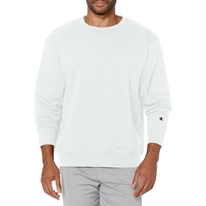 Champion Men’s Men’s Crewneck Fleece Sweatshirt, Standard Fit, Midweight, C Logo, Available in Regular and Big & Tall(White C Logo)