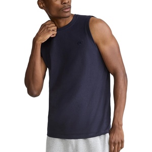 Champion Men’s Muscle Tank, Classic Graphic Muscle Tee, Sleeveless T-shirt for Men (Reg. Or Big & Tall)(Deep Navy)