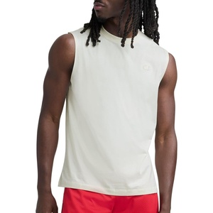 Champion Men’s Muscle Tank, Classic Graphic Muscle Tee, Sleeveless T-shirt for Men (Reg. Or Big & Tall)(Unbleached Cotton)