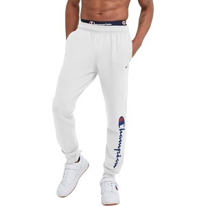 Champion Men’s Powerblend Fleece Joggers(White Script)