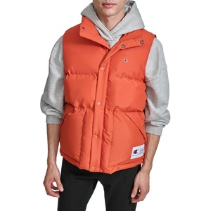 Champion Men’s Puffer Vest With Logo(Orange)