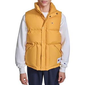 Champion Men’s Puffer Vest With Logo(Sunflower)