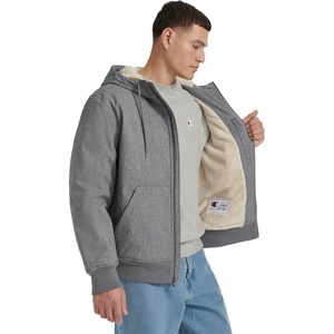 Champion Men’s Sherpa Lined Hoodie(Heather Grey)