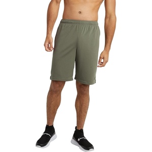 Champion Men’s Sport Shorts, Standard Fit, 10 Inch Inseam, Lightweight Fabric, Moisture-Wicking(Cargo Olive)