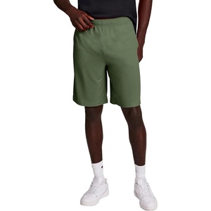 Champion Men’s Sport Shorts, Standard Fit, 10 Inch Inseam, Lightweight Fabric, Moisture-Wicking(Ground Green)