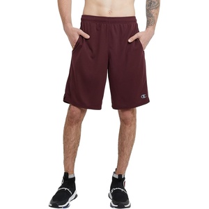 Champion Men’s Sport Shorts, Standard Fit, 10 Inch Inseam, Lightweight Fabric, Moisture-Wicking(Maroon)