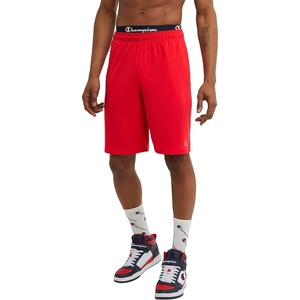 Champion Men’s Sport Shorts, Standard Fit, 10 Inch Inseam, Lightweight Fabric, Moisture-Wicking(Scarlet)