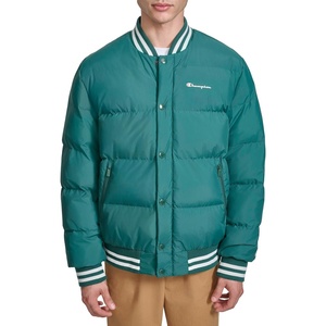 Champion Men’s Varsity Bomber Puffer Jacket(Rainforest)