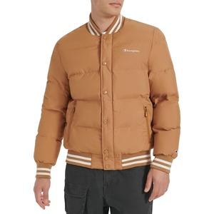 Champion Men’s Varsity Bomber Puffer Jacket(Tobacco)