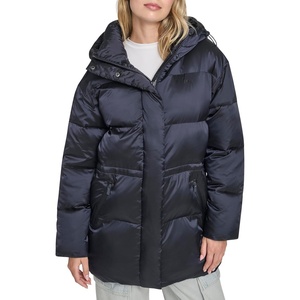 Champion Women’s Cinch Waist Quilted Puffer Jacket(Navy)