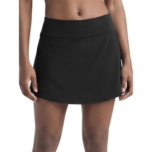 Champion Women’s Courtside 15″ Skort, Standard Fit, 3″ Inner Short(Black – C Logo)