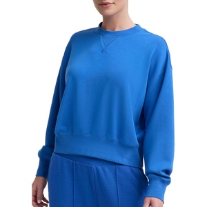 Champion Women’s Endzone Crewneck Sweatshirt, Loose Fit(Nebulas Blue)