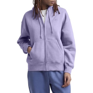 Champion Women’s Full Zip Fleece Hoodie, Loose Fit, Midweight, C Logo, Available in Regular and Plus(Daybreak – C Logo)