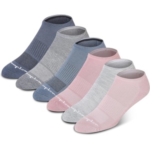 Champion Women’s Low Cut Beathable Moisture-Wicking Athletic Socks (6-Pack)(Pink Multi)