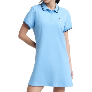 Champion Women’s Off the Court Short Sleeve 34.5″ Polo Dress, Standard Fit(Placid Blue)