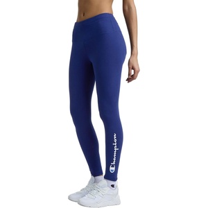 Champion Women’s Performance Script Drawcord 7/8″ Leggings, Fitted(Blue Depths – Script Logo)