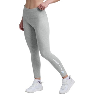 Champion Women’s Performance Script Drawcord 7/8″ Leggings, Fitted(Oxford Gray Heather – Script Logo)