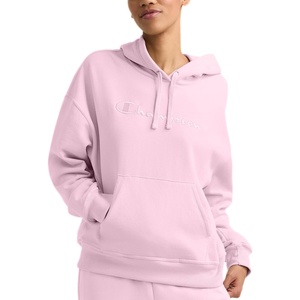 Champion Women’s Pullover Fleece Hoodie, Loose Fit, Midweight, Script Logo, Available in Regular and Plus(Ballerina Slipper – Embroidered Script Logo)