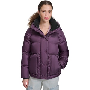 Champion Women’s Quilted Mid-weight Puffer Jacket With Hood(Plum Perfect)