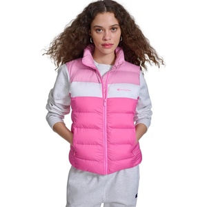 Champion Women’s Quilted Packable Puffer Vest(Pink Combo)