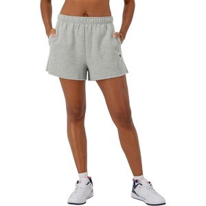Champion Women’s Shorts, Fleece, Comfortable Fleece, Shorts for Women, 3″(Oxford Gray)