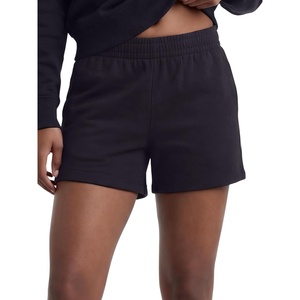 Champion Women’s Shorts, Jersey Shorts, Soft, Lightweight, Comfortable Shorts for Women, 5″ (Plus Size Available)(Black)
