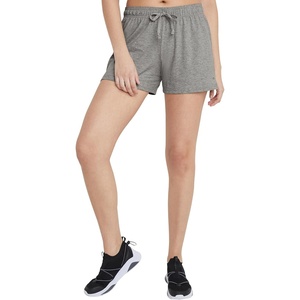 Champion Women’s Shorts, Jersey Shorts, Soft, Lightweight, Comfortable Shorts for Women, 5″ (Plus Size Available)(Oxford Gray)
