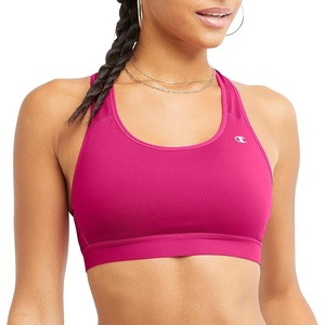 Champion Women’s Sports Bra, High-Impact Compression, Moisture-Wicking Fabric(Fantastic Fuchsia)