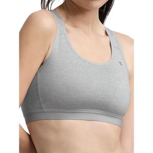 Champion Women’s Sports Bra, High-Impact Compression, Moisture-Wicking Fabric(Oxford Gray Heather)