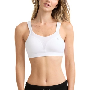 Champion Women’s Sports Bra, High-Impact, Maximum Support, Breathable, Moisture-Wicking Fabric(White)