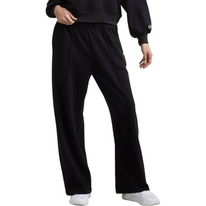 Champion Women’s Tackle Open Bottom Pant, Standard Fit, French Terry(Black)